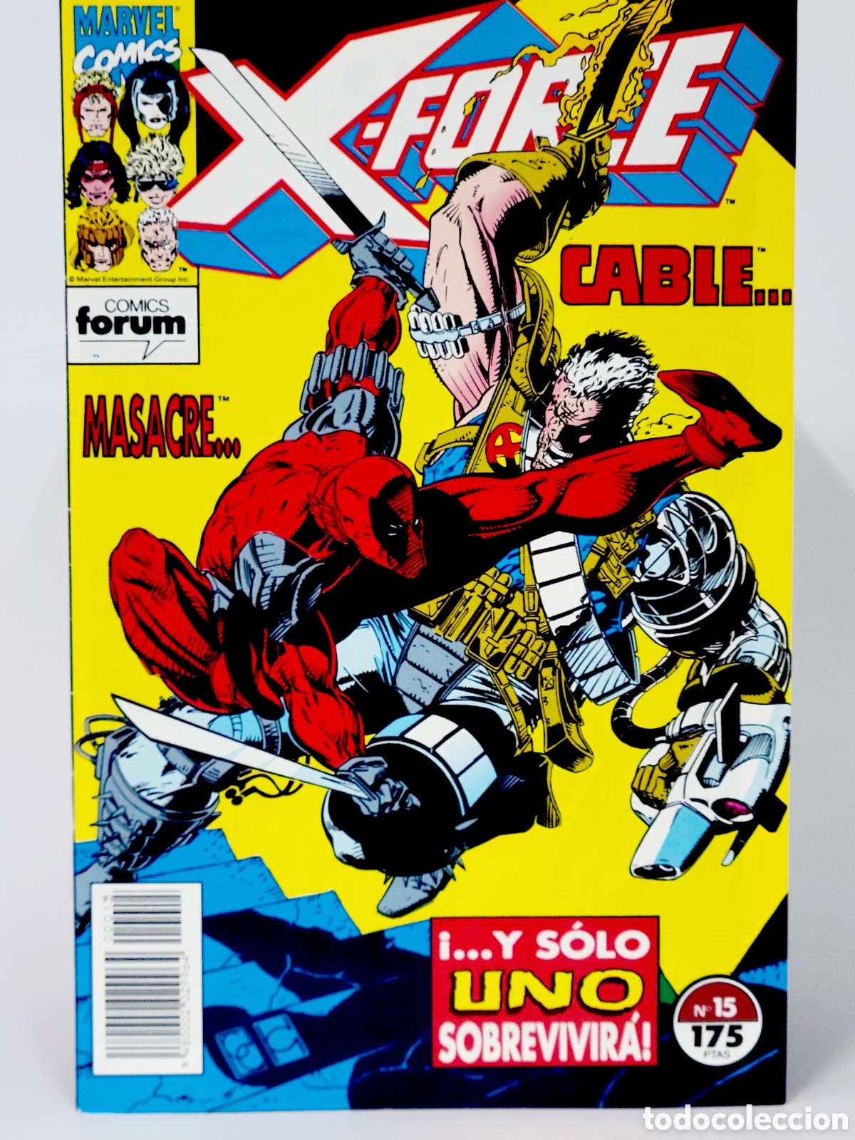C&oacute;mics: C&Oacute;MIC X-FORCE 15 Y SOLO SOBREVIVIRA VOL.1 FORUM MARVEL VOLUMEN GRAPA DE KIOSCO