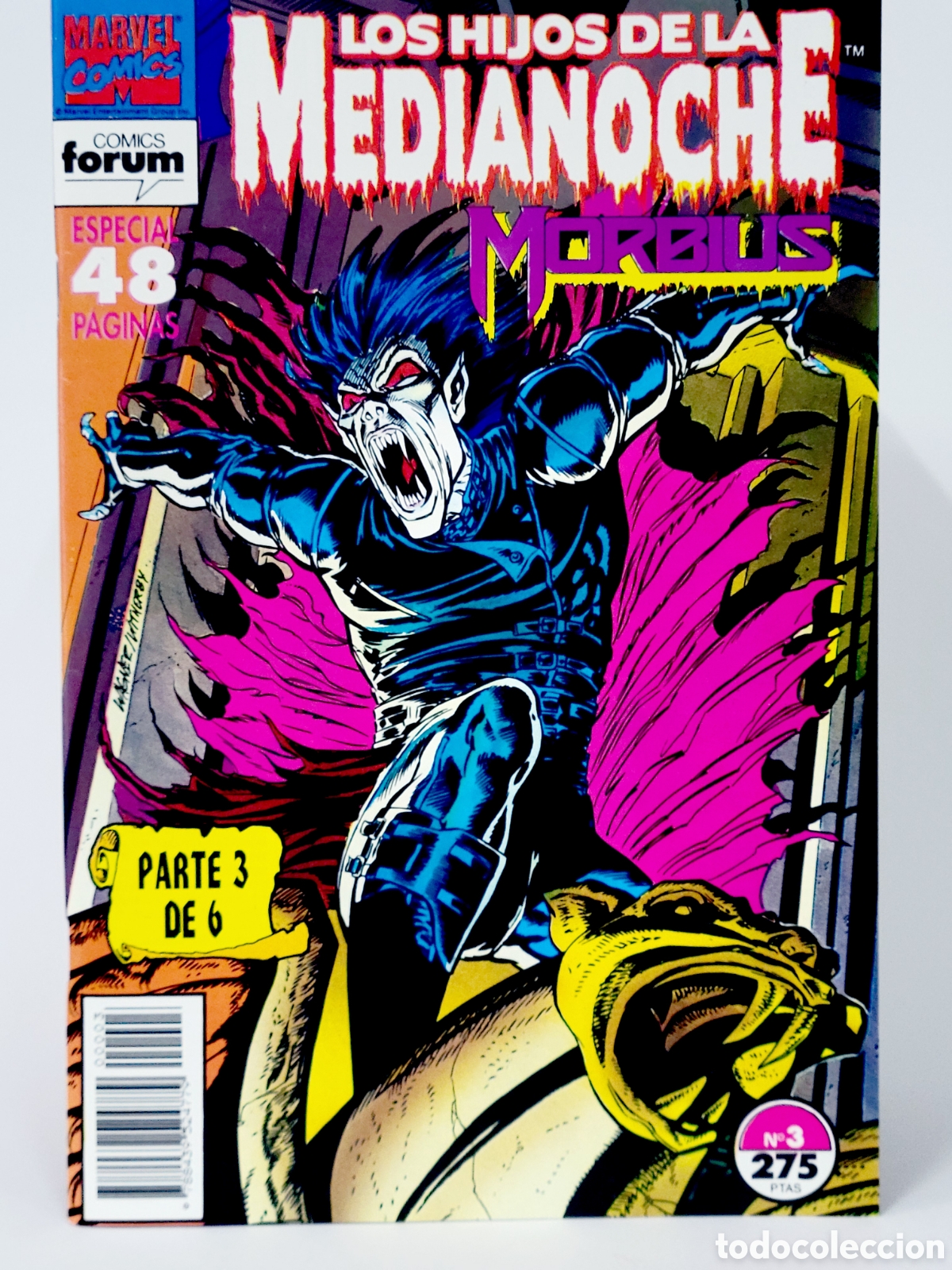 C&oacute;mics: C&Oacute;MIC LOS HIJOS DE LA MEDIANOCHE 3 MORBIUS VOL.1 FORUM VOLUMEN MARVEL GRAPA DE KIOSCO