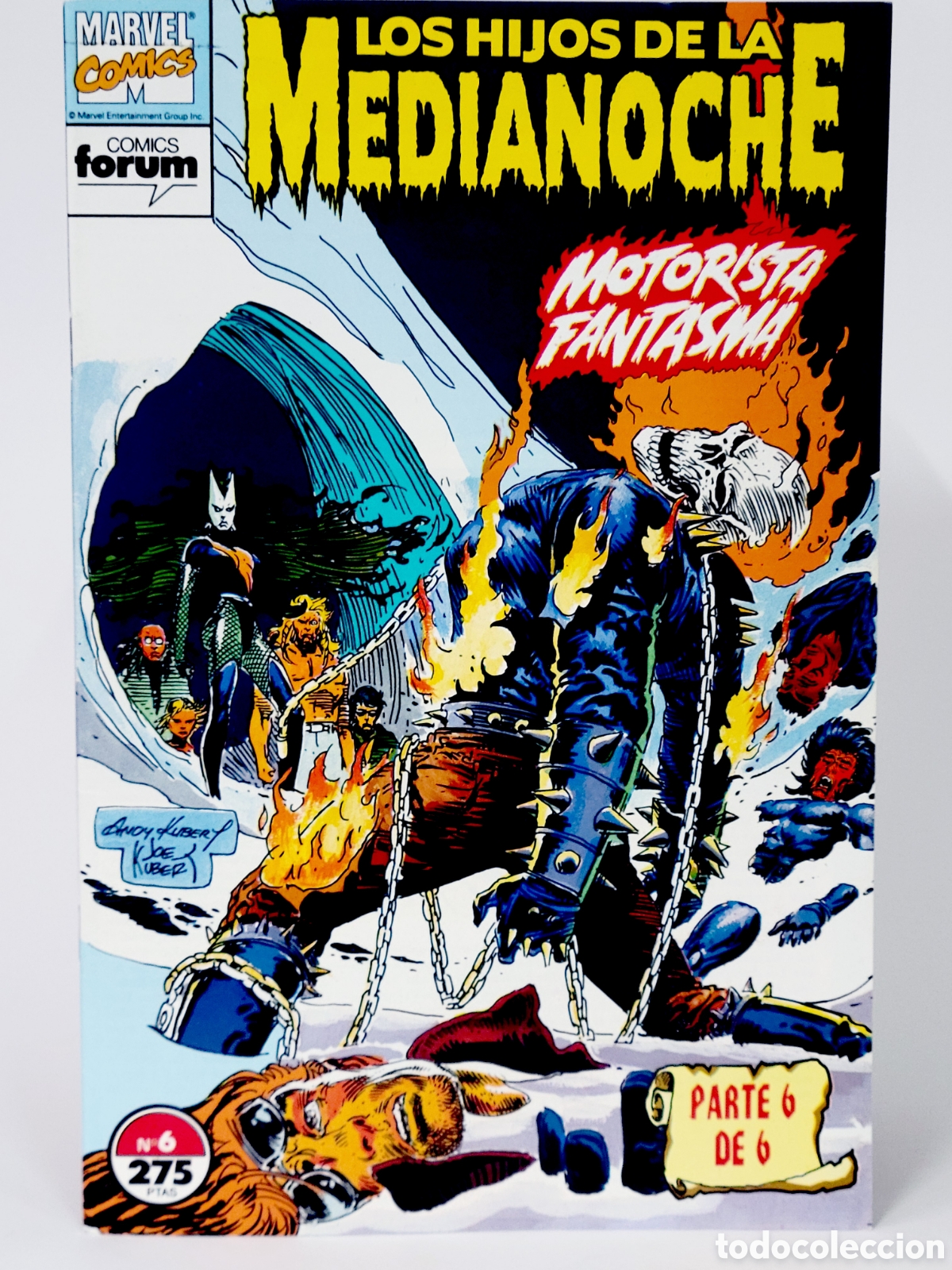 C&oacute;mics: C&Oacute;MIC LOS HIJOS DE LA MEDIANOCHE 6 MOTORISTA FANTASMA VOL.1 FORUM VOLUMEN MARVEL GRAPA DE KIOSCO
