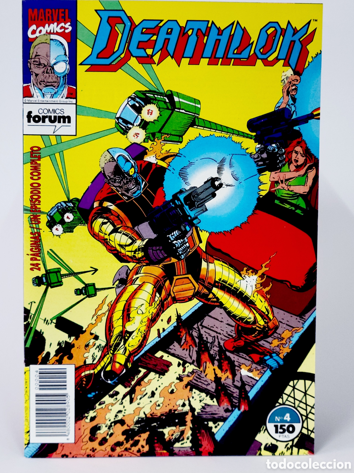 C&oacute;mics: C&Oacute;MIC DEATHLOK 4 MITAD HOMBRE MITAD MAQUINA FORUM MARVEL GRAPA DE KIOSCO