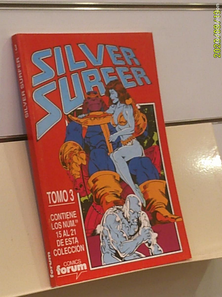 C&oacute;mics: RETAPADO SILVER SURFER TOMO 3 CONTIENE LOS NUMEROS 15-16-17-18-19-20 Y 21 DE LA COLECCION - FORUM