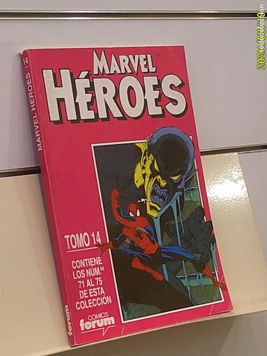 C&oacute;mics: RETAPADO MARVEL HEROES TOMO 14 CONTIENE LOS NUMEROS 71-72-73-74 Y 75 DE LA COLECCION - FORUM