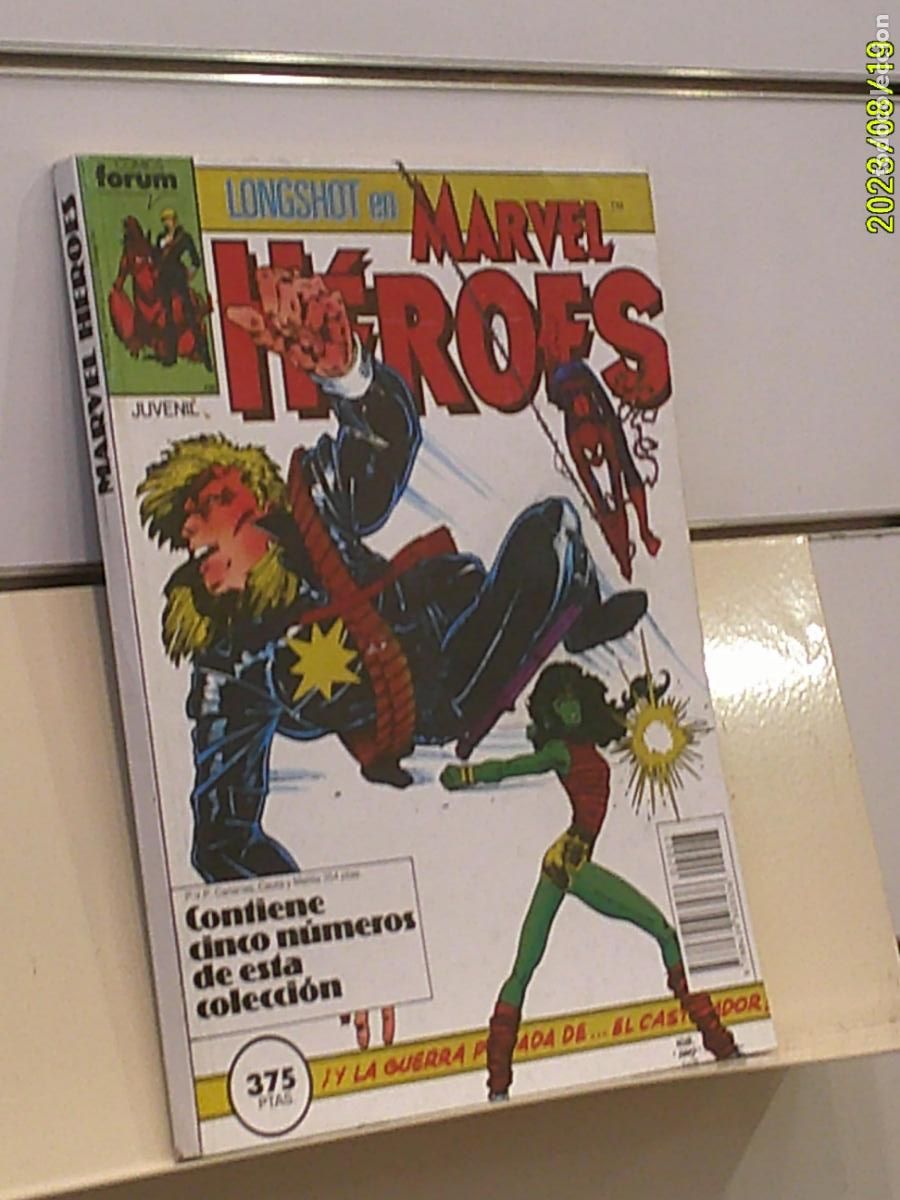 C&oacute;mics: RETAPADO LONGSHOT EN MARVEL HEROES CONTIENE LOS N&ordm; 16-17-18-19 Y 20 DE LA COLECCION - FORUM