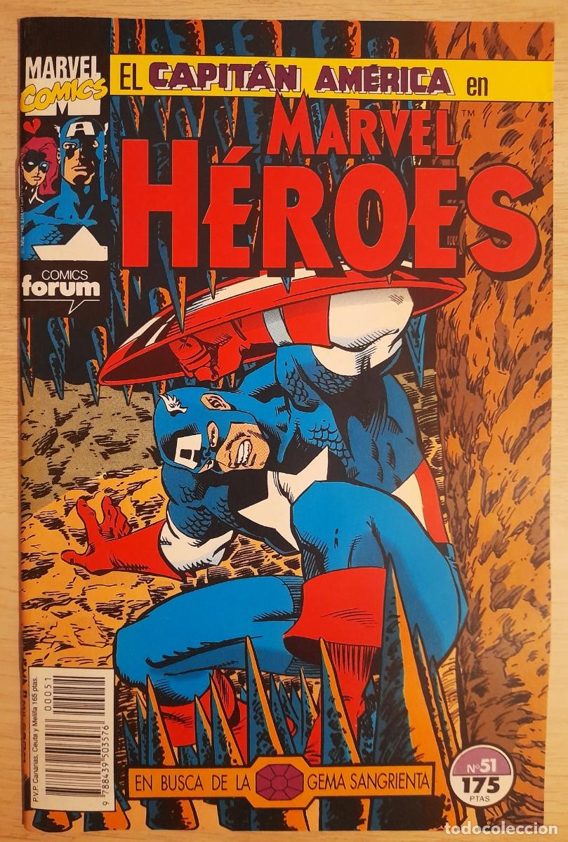 C&oacute;mics: Marvel Heroes - 51, 52, 53 - Capitan America - En Busca De La Gema Sangrienta - Marvel - Forum