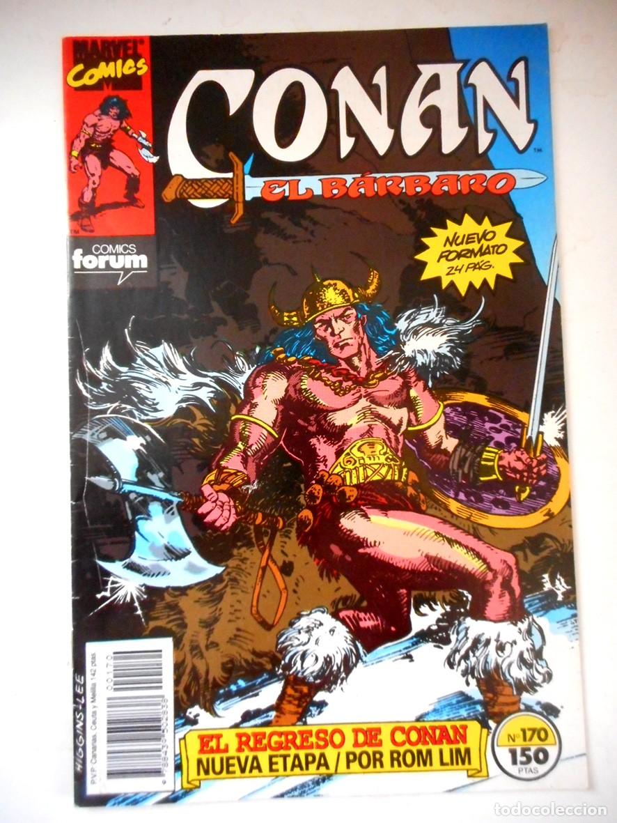 C&oacute;mics: CONAN EL B&Aacute;RBARO N&ordm;170 NACIDO EN LA BATALLA (FORUM-ABRIL 1991) ROY THOMAS - RON LIM