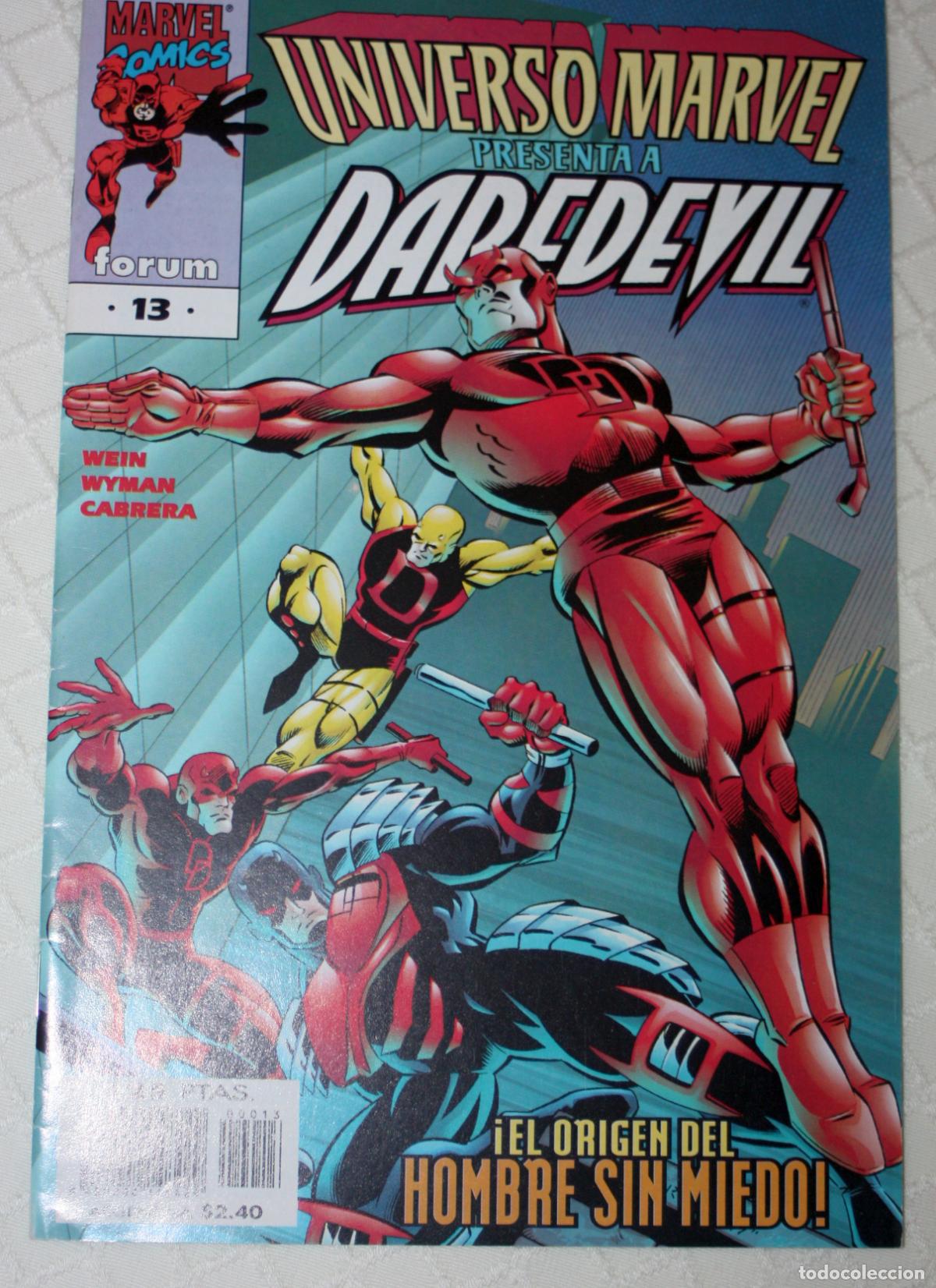C&oacute;mics: UNIVERSO MARVEL N.13 ,DAREDEVIL, el origen del hombre sin miedo ( 1997 )