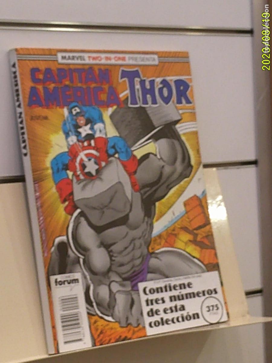 C&oacute;mics: RETAPADO MARVEL TWO-IN-ONE CAPITAN AMERICA/THOR CONTIENE LOS N&ordm; 51-52-53 DE LA COLECC. - FORUM