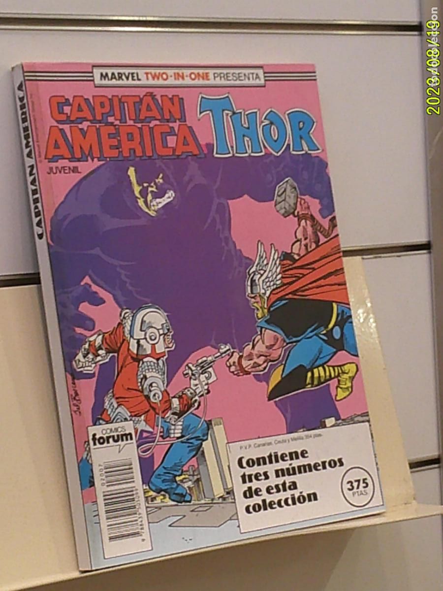 C&oacute;mics: RETAPADO MARVEL TWO-IN-ONE CAPITAN AMERICA/THOR CONTIENE LOS N&ordm; 54-55 Y 56 DE LA COLECC. - FORUM