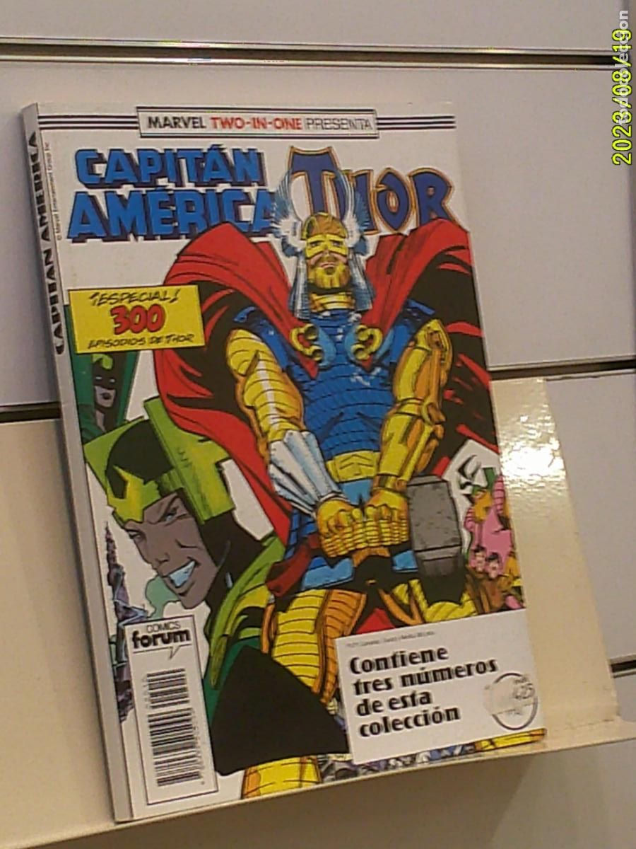 C&oacute;mics: RETAPADO MARVEL TWO-IN-ONE CAPITAN AMERICA/THOR CONTIENE LOS N&ordm; 63-64 Y 65 DE LA COLECC. - FORUM