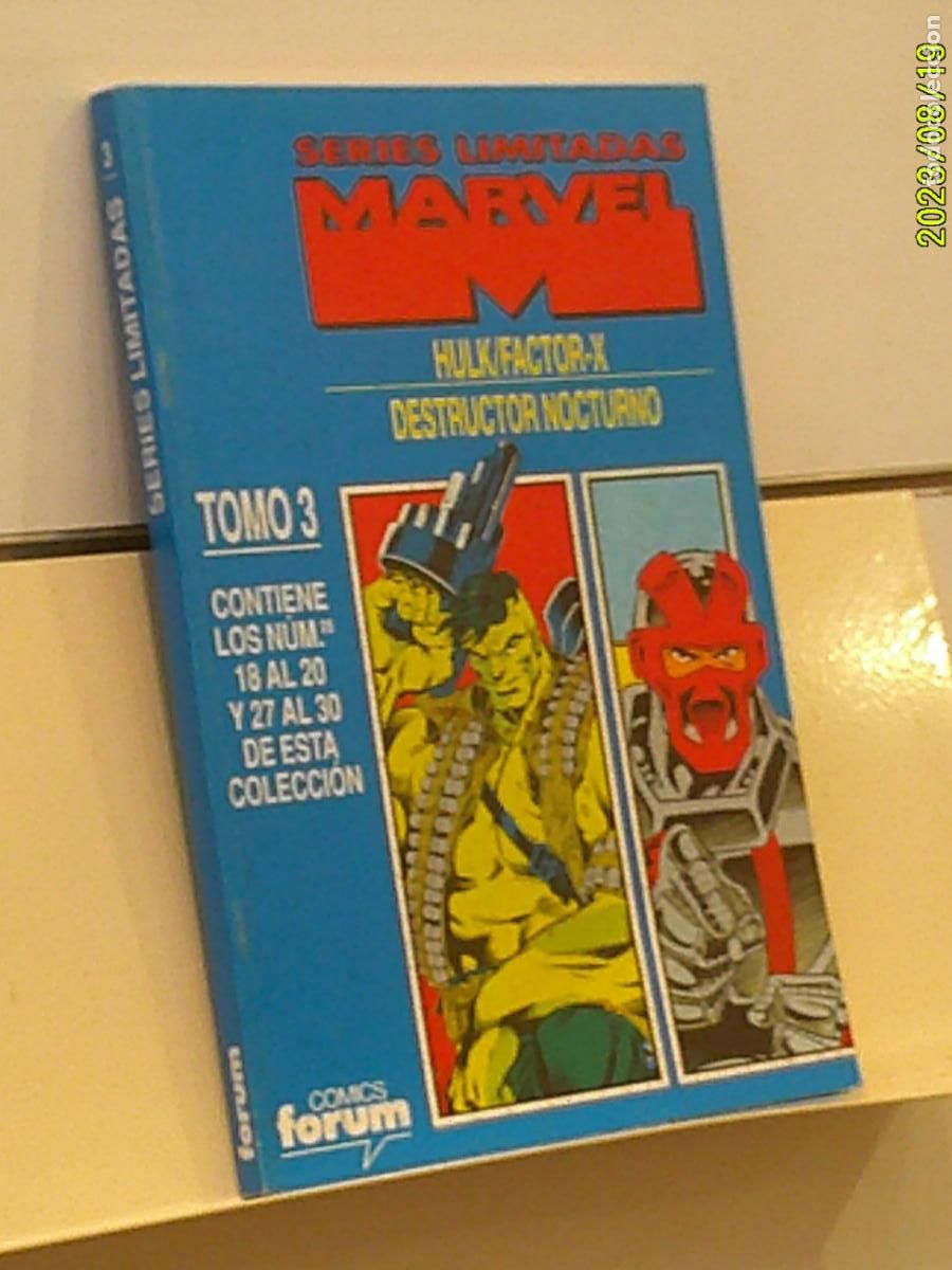 C&oacute;mics: RETAPADO SERIES LIMITADAS MARVEL TOMO 3 CONTIENE LOS N&ordm; 18 AL 20 Y 27 AL 30 DE LA COLECCION - FORUM