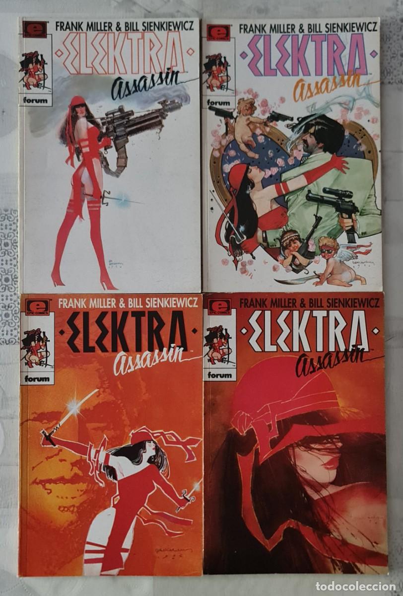 Comics: Colecci&oacute;n PRESTIGIO V1 12-14-15-16 de 75 ELEKTRA ASSASSIN Frank Miller Bill Sienkiewicz. Forum 1990