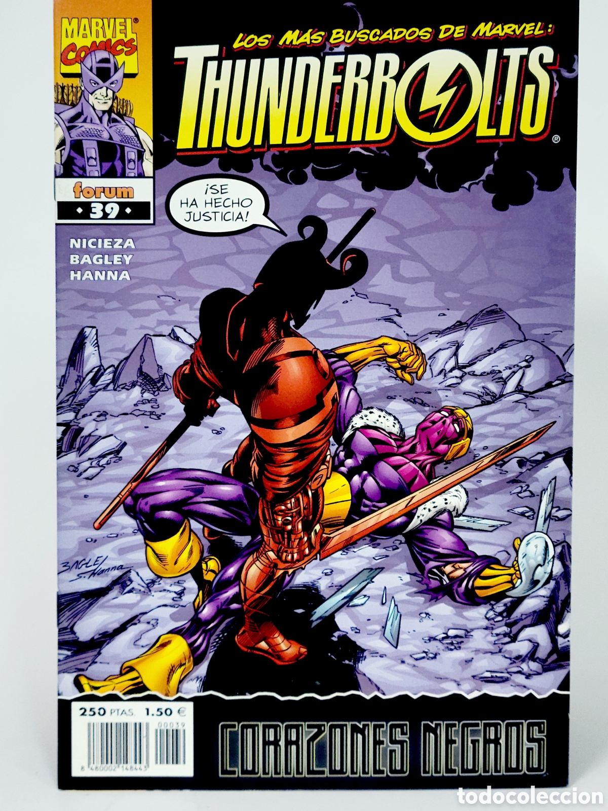 C&oacute;mics: C&Oacute;MIC THUNDERBOLTS 39 VOL.1 FORUM MARVEL VOLUMEN GRAPA DE KIOSCO
