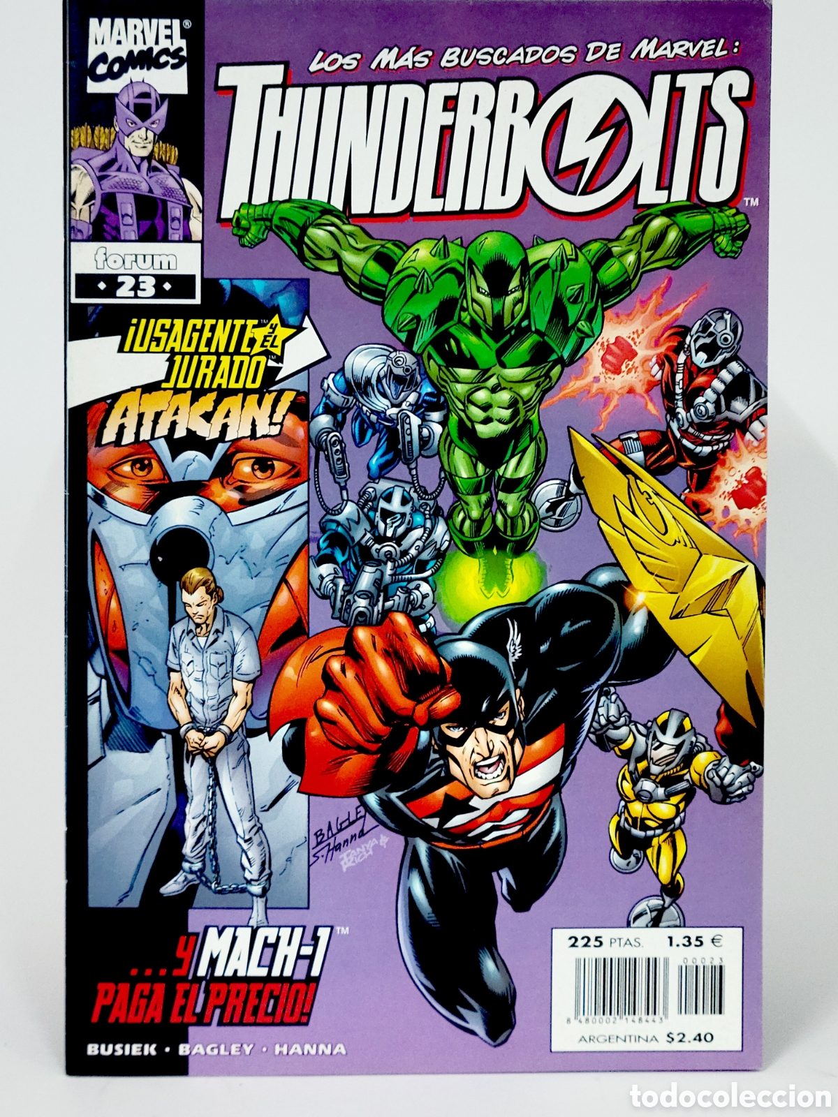 C&oacute;mics: C&Oacute;MIC THUNDERBOLTS 23 VOL.1 FORUM MARVEL VOLUMEN GRAPA DE KIOSCO