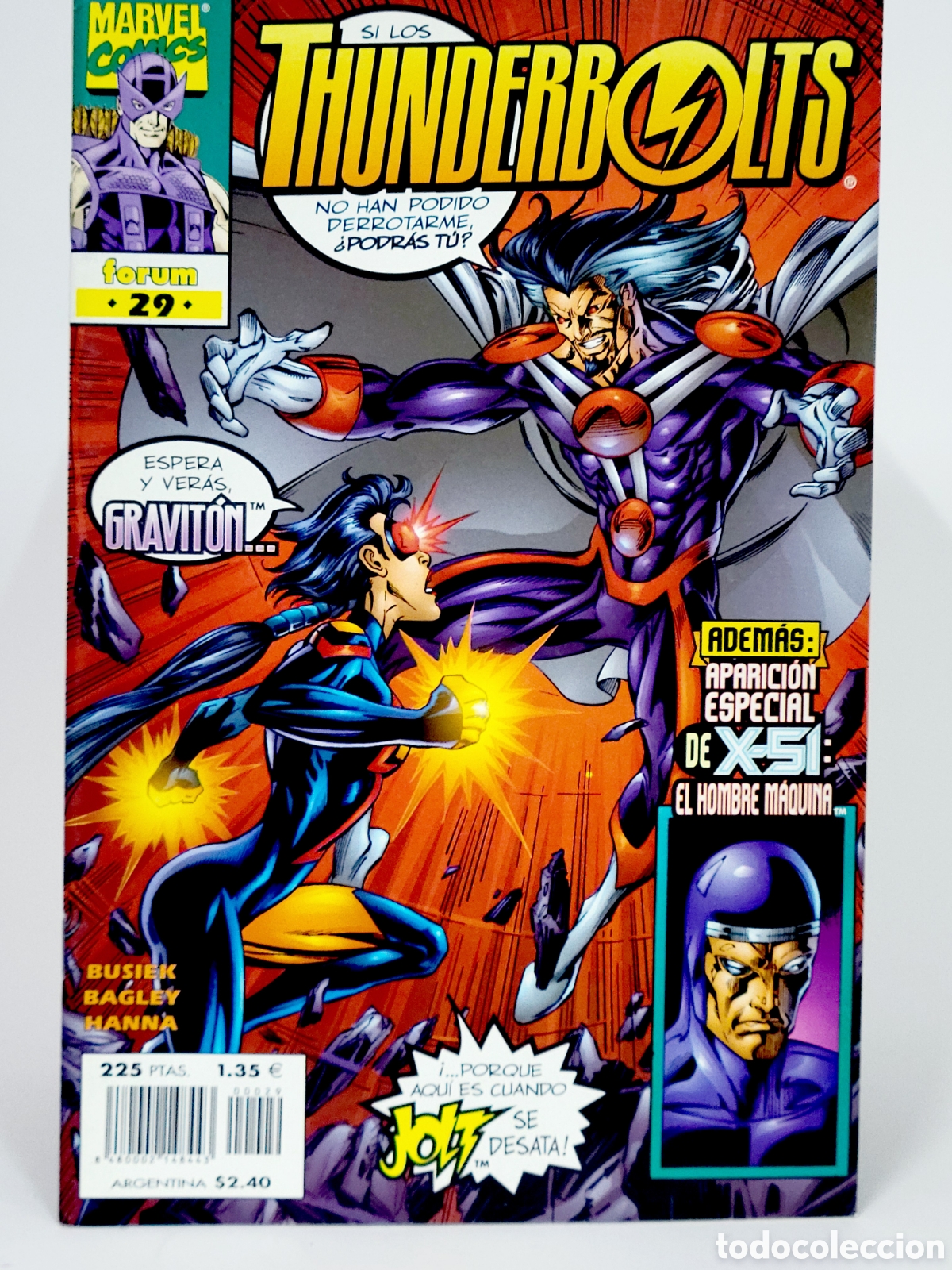 C&oacute;mics: C&Oacute;MIC THUNDERBOLTS 29 VOL.1 FORUM MARVEL VOLUMEN GRAPA DE KIOSCO