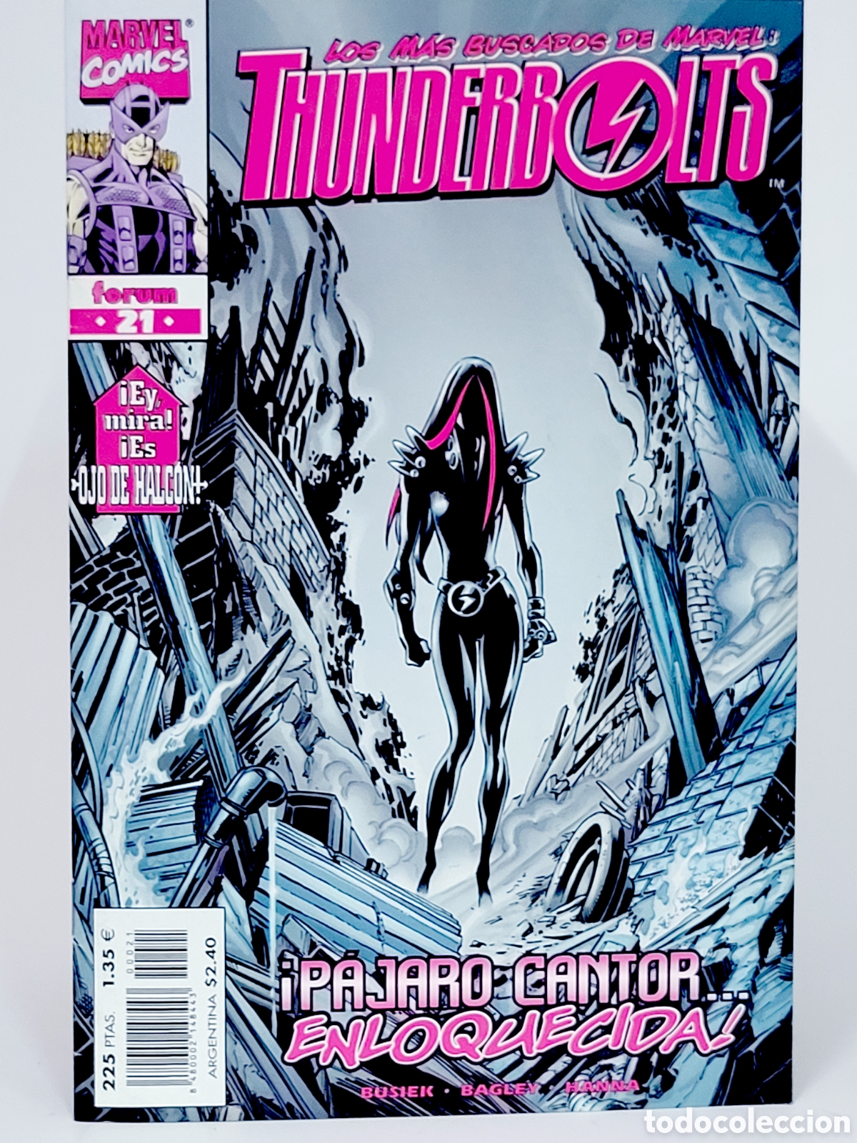 C&oacute;mics: C&Oacute;MIC THUNDERBOLTS 21 VOL.1 FORUM MARVEL VOLUMEN GRAPA DE KIOSCO