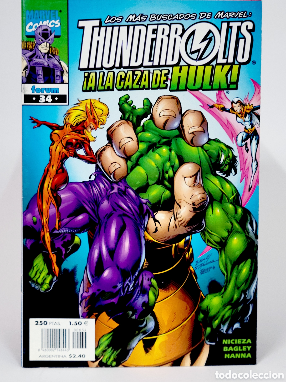 C&oacute;mics: C&Oacute;MIC THUNDERBOLTS 34 VOL.1 FORUM MARVEL VOLUMEN GRAPA DE KIOSCO