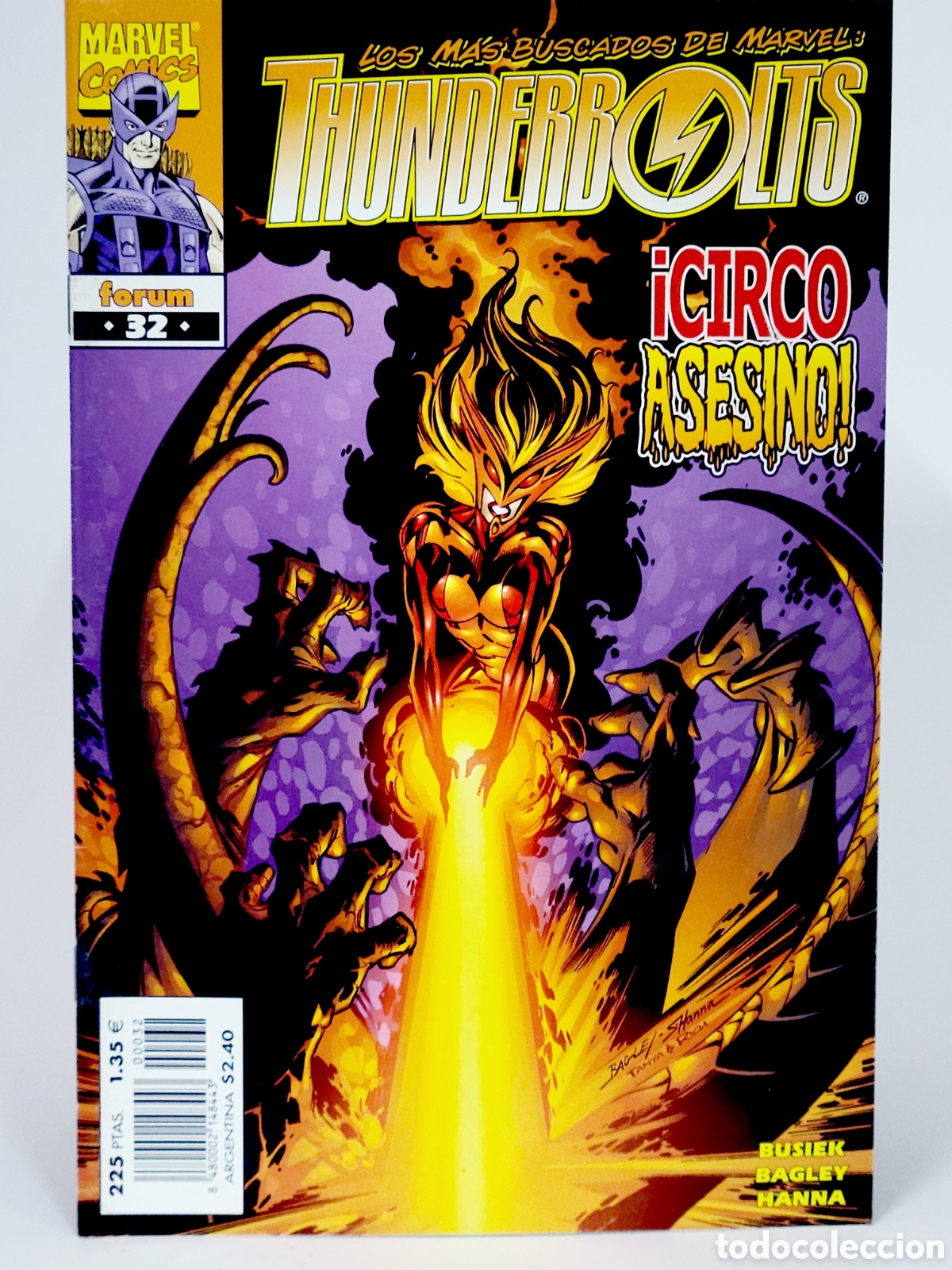 C&oacute;mics: C&Oacute;MIC THUNDERBOLTS 32 VOL.1 FORUM MARVEL VOLUMEN GRAPA DE KIOSCO