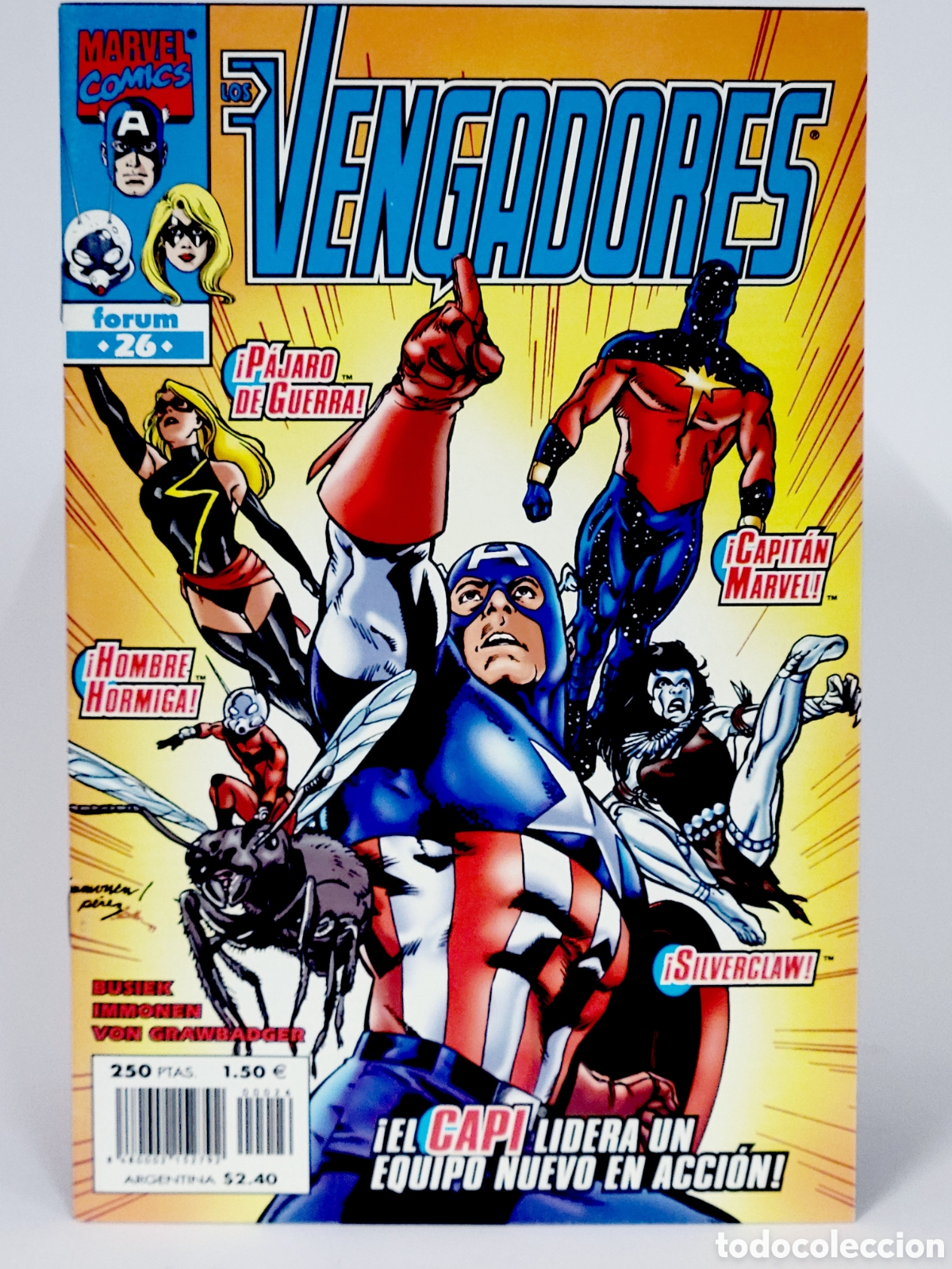 C&oacute;mics: C&Oacute;MIC LOS VENGADORES 26 VOL.3 FORUM MARVEL VOLUMEN GRAPA DE KIOSCO