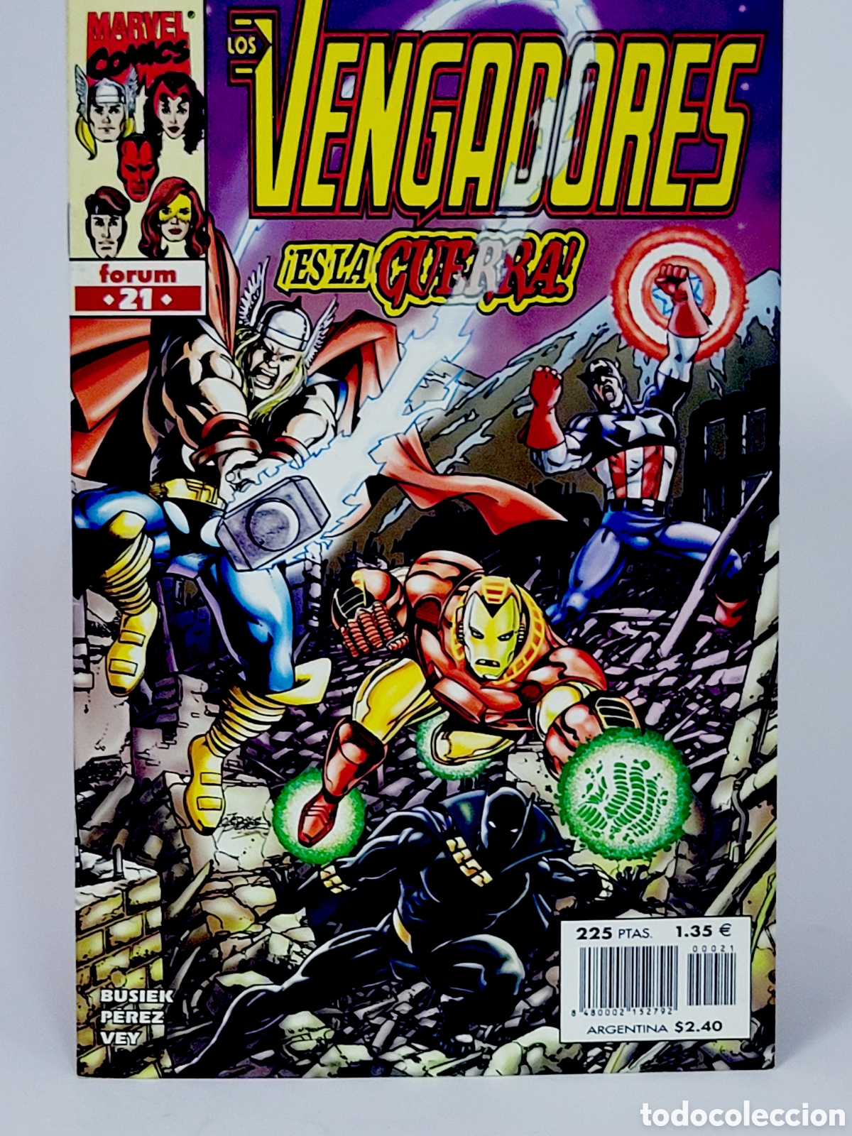C&oacute;mics: C&Oacute;MIC LOS VENGADORES 21 VOL.3 FORUM MARVEL VOLUMEN GRAPA DE KIOSCO