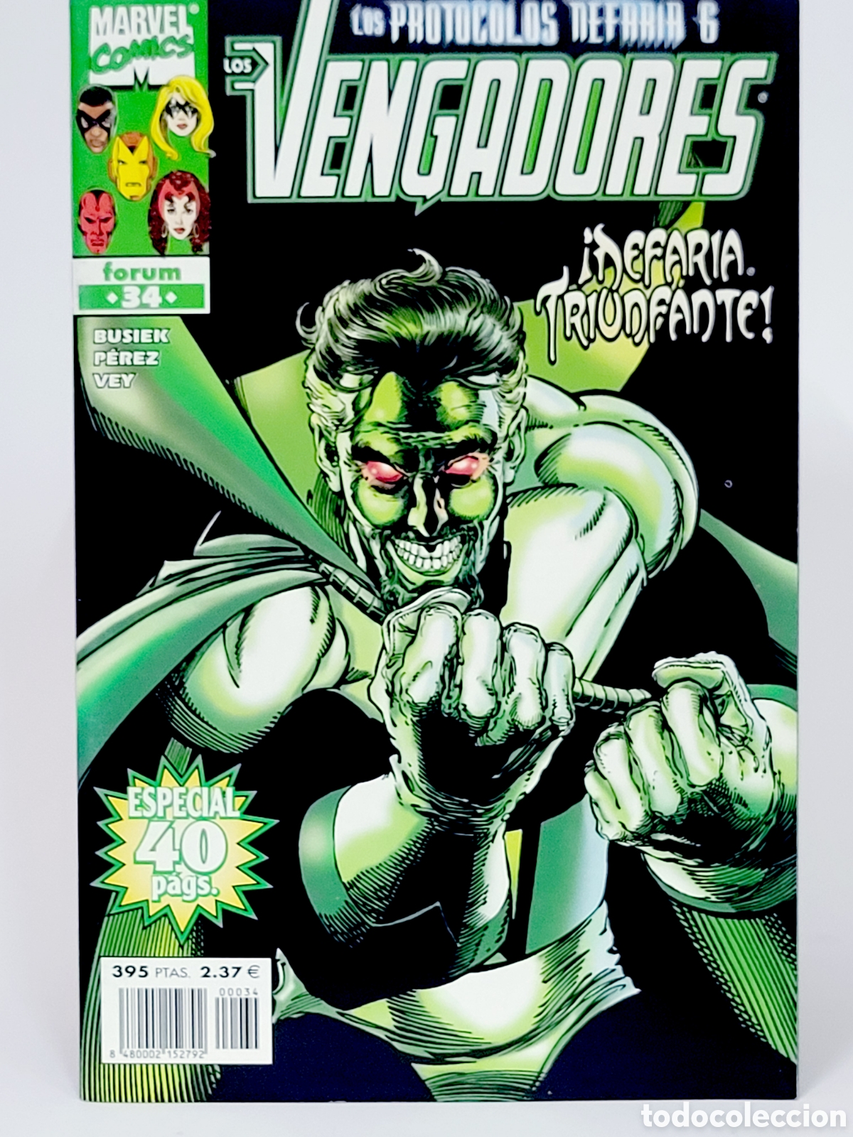 C&oacute;mics: C&Oacute;MIC LOS VENGADORES 34 VOL.3 FORUM MARVEL VOLUMEN GRAPA DE KIOSCO