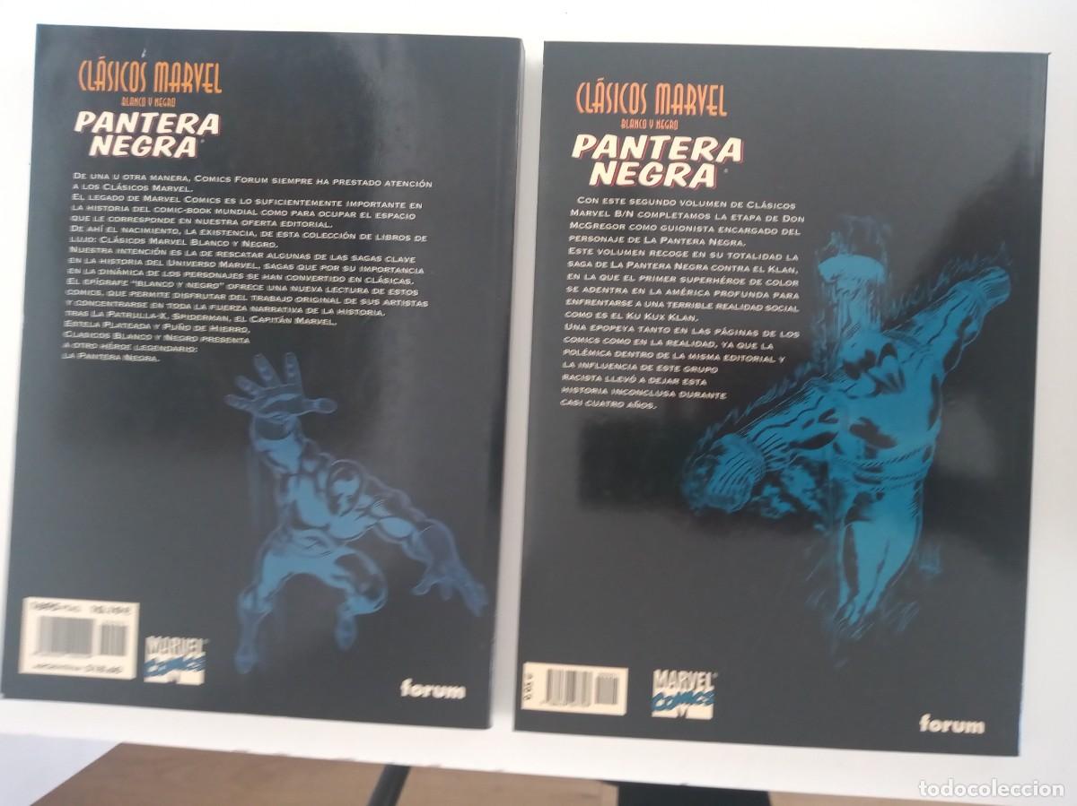 C&oacute;mics: PANTERA NEGRA-CLASICOS MARVEL B/N. COMPLETA 2 VOLS - Foto 2