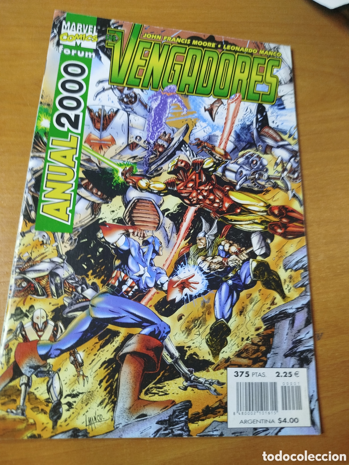 Comics: Los Vengadores Marvel comics forum. John Francis Moore. Leonardo manco
