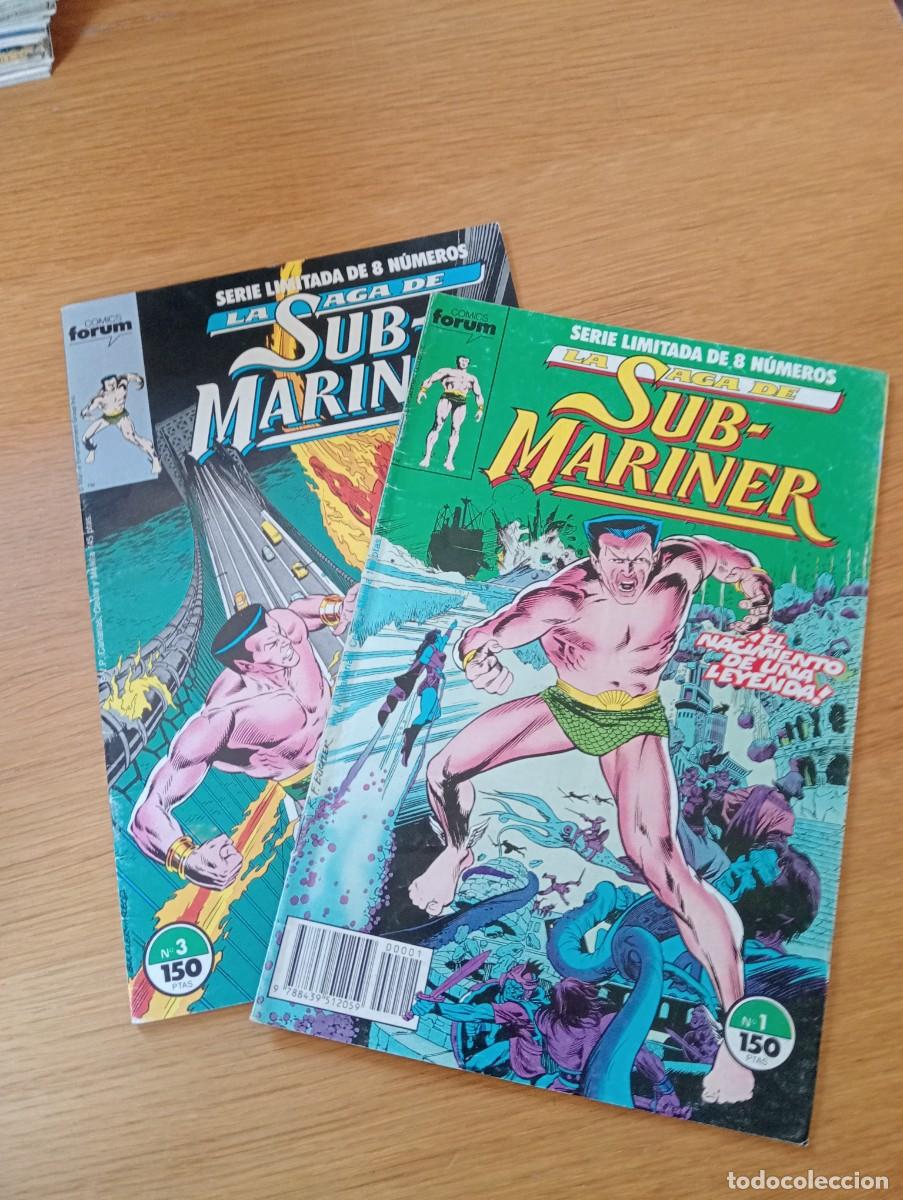 Fumetti: LOTE CON 2 EJEMPLARES DE LA SAGA DE SUB &ndash; MARINER (DE 8). GRAPA. FORUM. MARVEL. 1989.