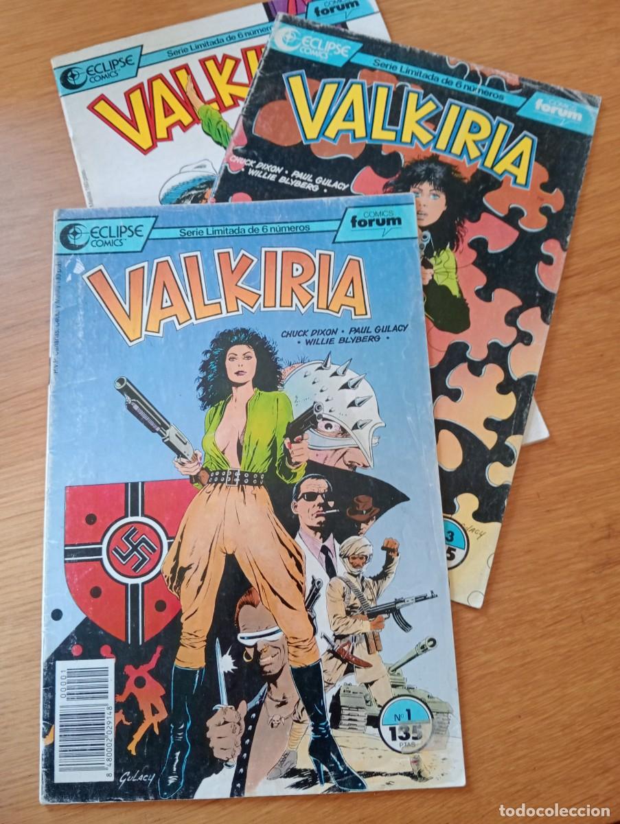 Fumetti: LOTE CON 3 EJEMPLARES DE VALKIRIA (DE 6). GRAPA. FORUM. ECLIPSE. 1990.