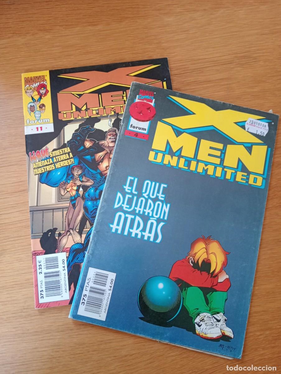 C&oacute;mics: LOTE CON 2 EJEMPLARES DE X MEN UNLIMITED VOL. 1 (DE 13). GRAPA. FORUM. MARVEL. 1997 &ndash; 99.