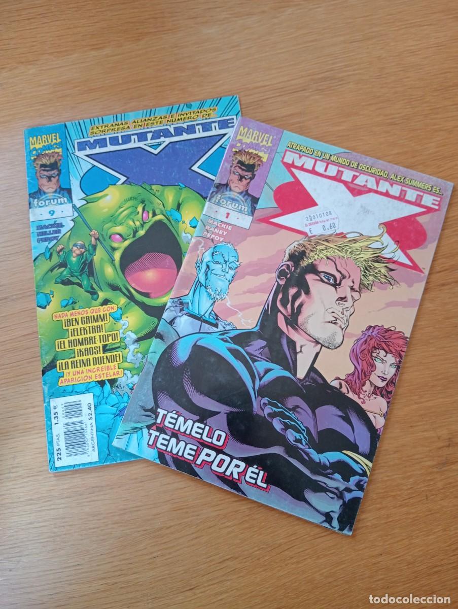 Fumetti: LOTE CON DOS EJEMPLARES DE MUTANTE X (DE 10).. GRAPA. FORUM. MARVEL. 1999 &ndash; 2000.