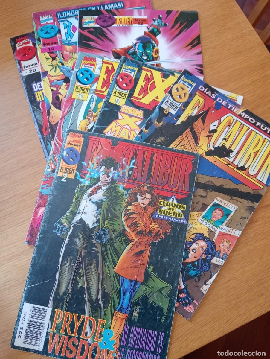 C&oacute;mics: LOTE CON 7 EJEMPLARES DE EXCALIBUR VOL. 2 (DE 40). GRAPA. FORUM. MARVEL. 1996 &ndash; 97.