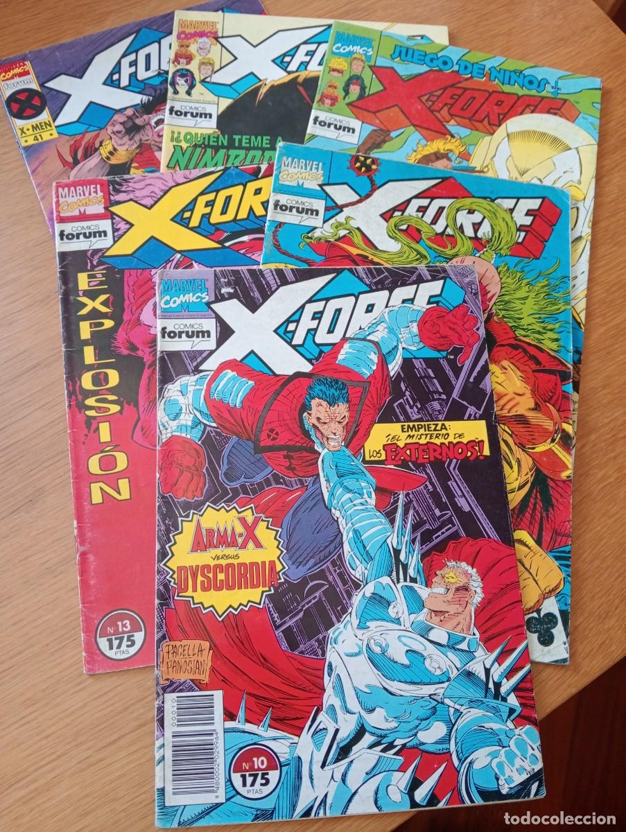 C&oacute;mics: LOTE CON 6 EJEMPLARES DE X FORCE VOL. 1 (DE 42). GRAPA. FORUM. MARVEL. 1993 &ndash; 95.