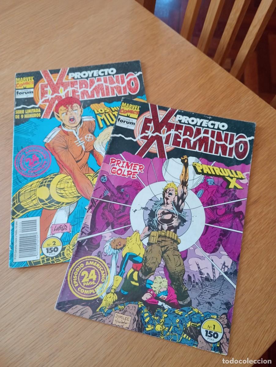 C&oacute;mics: LOTE CON LOS DOS PRIMEROS N&Uacute;MEROS DE PROYECTO EXTERMINIO (DE 9). GRAPA. FORUM. MARVEL. 1992.