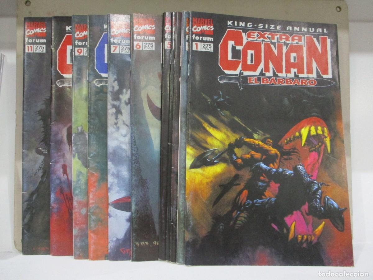 Fumetti: COLECCION COMPLETA - EXTRA CONAN EL BARBARO KING SIZE ANNUAL - 11 NUMEROS - FORUM / MARVEL