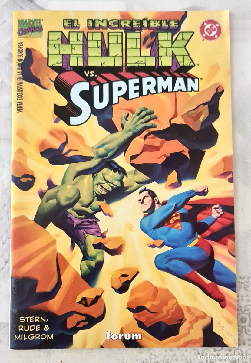 C&oacute;mics: EL INCREIBLE HULK VS. SUPERMAN. Roger Stern y Steve Rude. Comics Forum 2000