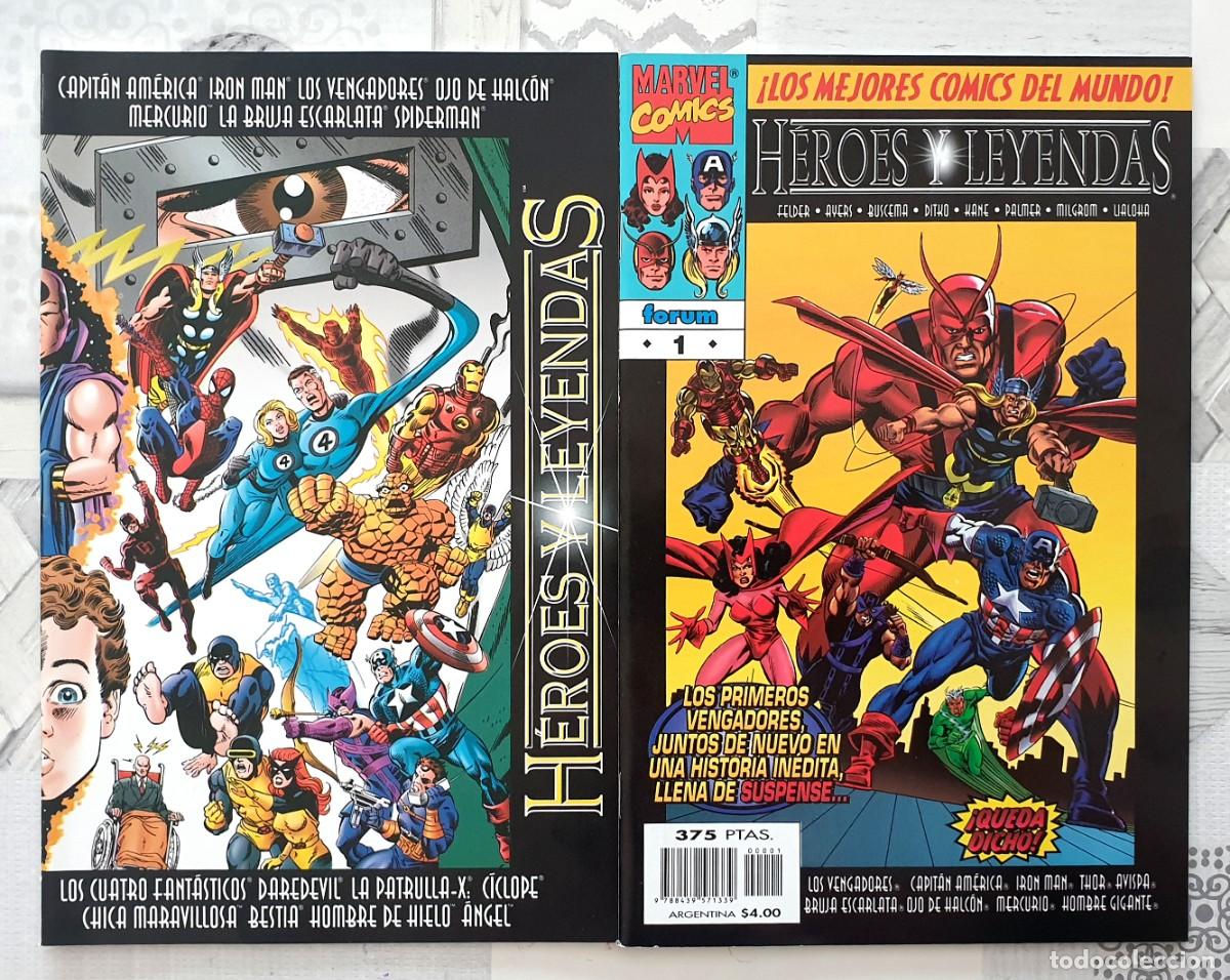 Comics: MARVEL: HEROES Y LEYENDAS. Lote de 2 numeros. Comics Forum 1997