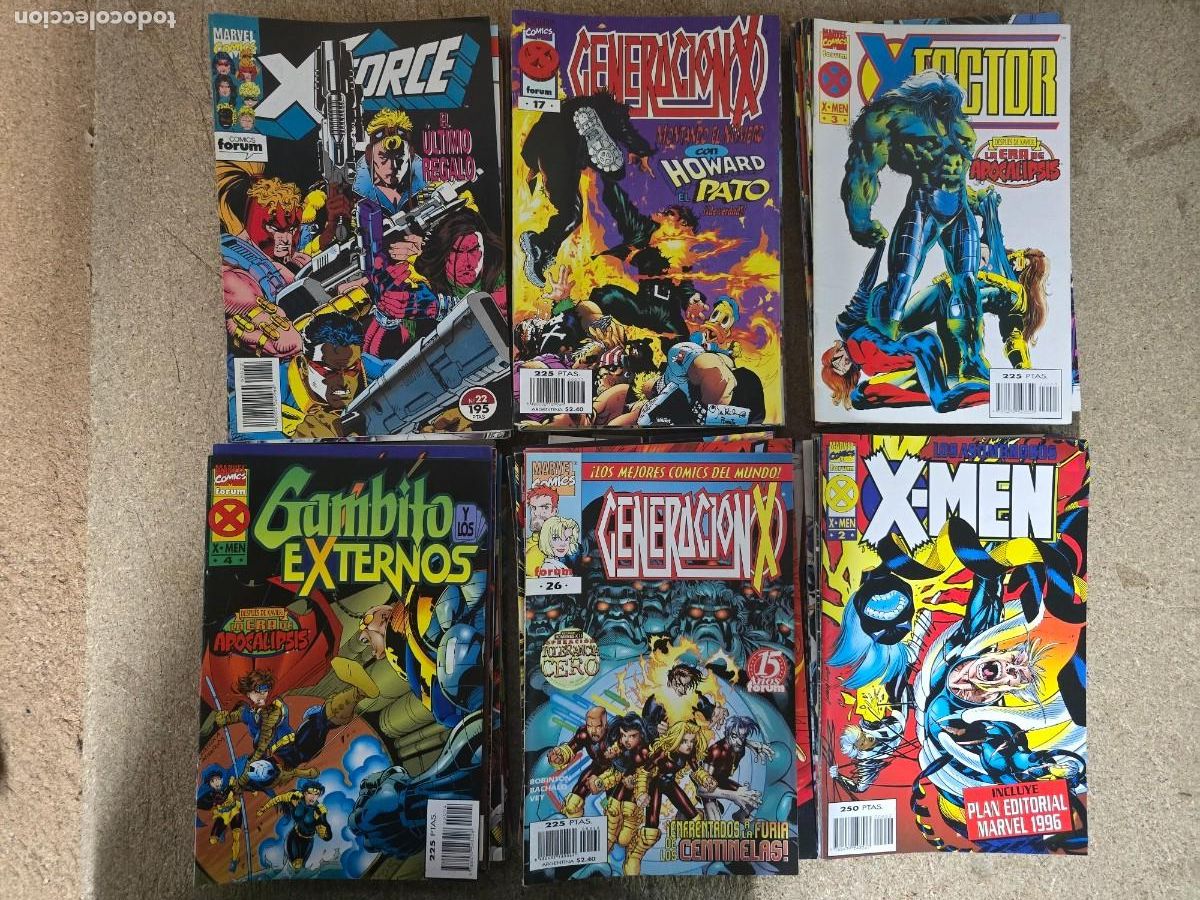 C&oacute;mics: Lote 100 Comics Mutantes.Marvel.Forum