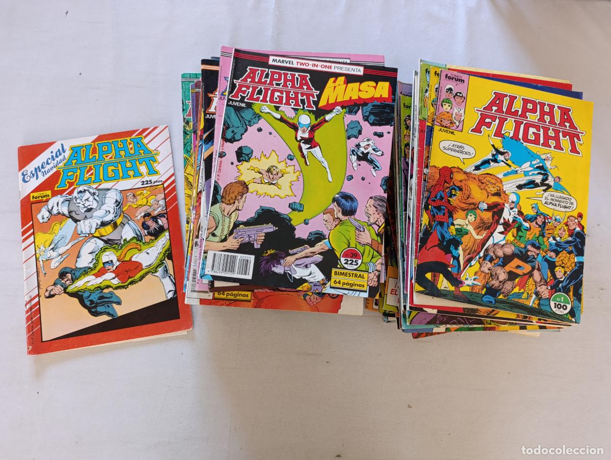 C&oacute;mics: ALPHA FLIGHT VOL. 1 COMPLETA, 61 NUMEROS + ESPECIAL NAVIDAD (62 EJEMPLARES) - LA MASA - FORUM (140w)