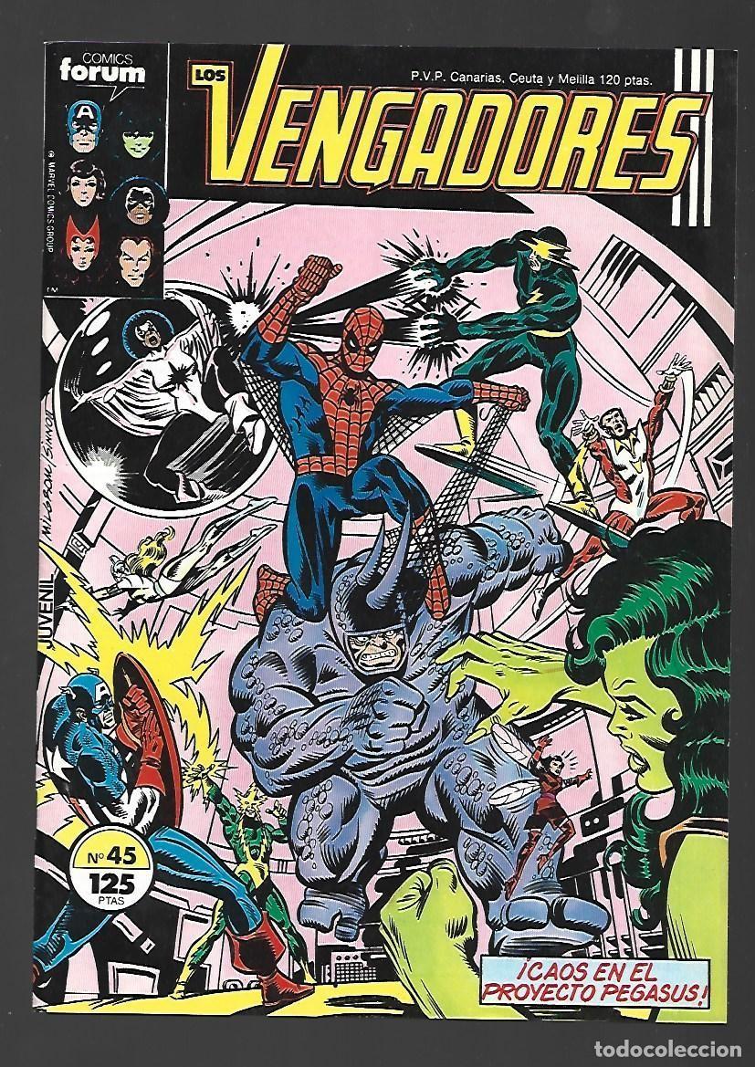 C&oacute;mics: Los Vengadores, 45, 1986, Forum, muy buen estado