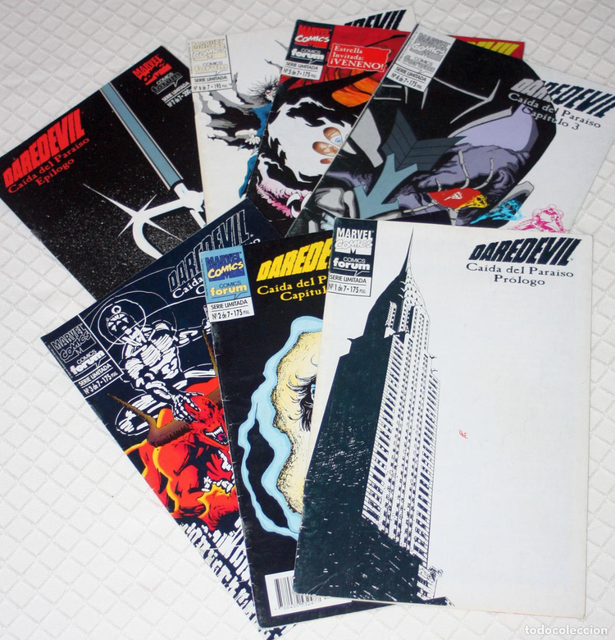 C&oacute;mics: DAREDEVIL: CAIDA DEL PARAISO ( SAGA COMPLETA de 7 COMICS ) dificil