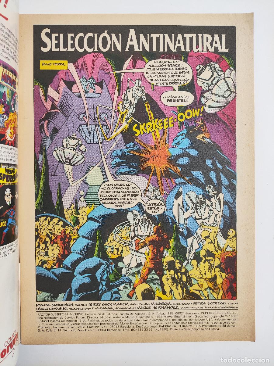 C&oacute;mics: Factor X &ndash; Especial Invierno 1988 &ndash; Comics Forum - Foto 6