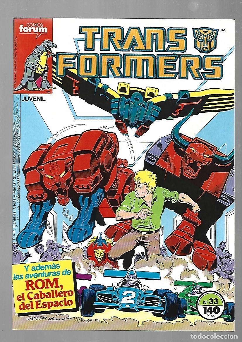 C&oacute;mics: Transformers, 33, 1988, Forum, muy buen estado. Con poster
