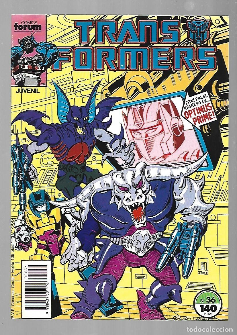 C&oacute;mics: Transformers, 36, 1988, Forum, muy buen estado