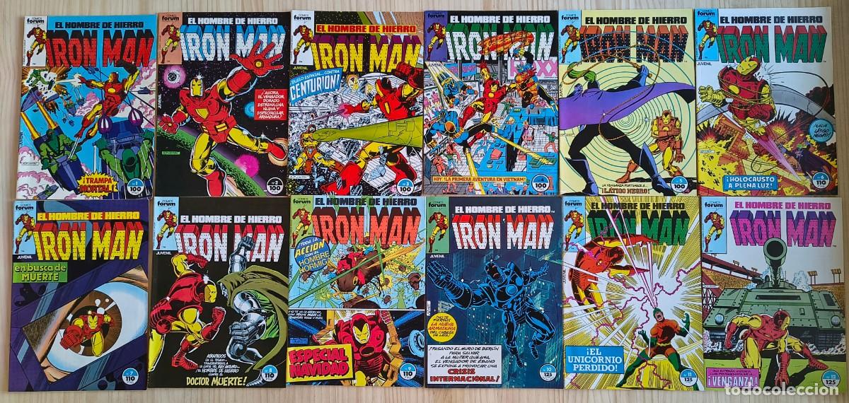 C&oacute;mics: IRON MAN EL HOMBRE DE HIERRO N&ordm; 1 AL 12 COMPLETOS &ndash; COMICS FORUM 1985 &ndash; MARVEL