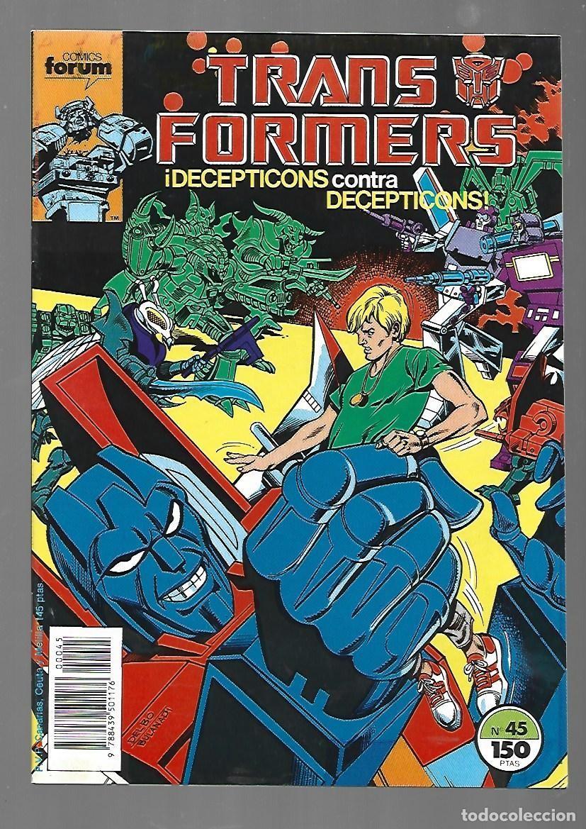 C&oacute;mics: Transformers, 45, 1989, Forum, muy buen estado. - Foto 1