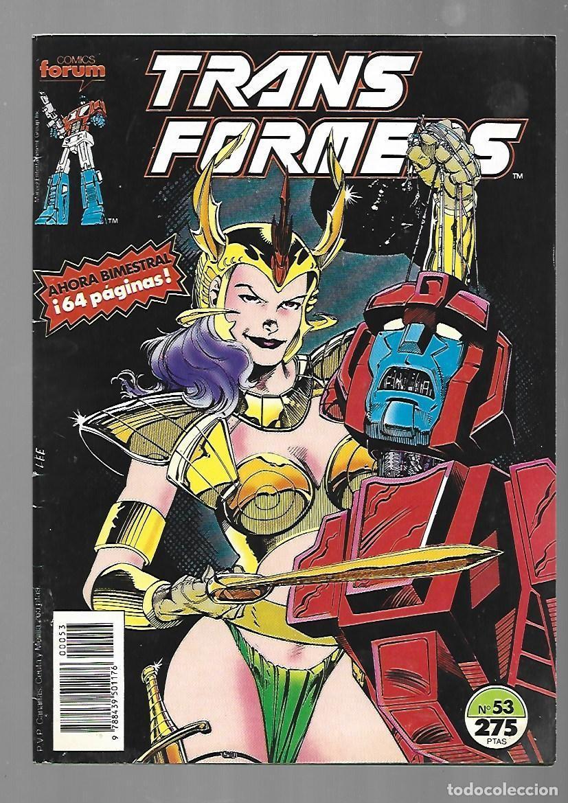 C&oacute;mics: Transformers, 53, 1990, Forum, muy buen estado. Con poster - Foto 1