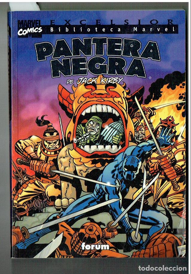 C&oacute;mics: MARVEL COMICS. EXCELSIOR. BIBLIOTECA MARVEL. PANTERA NEGRA. JACK KIRBY. FORUM. (B/56.1 RUM)
