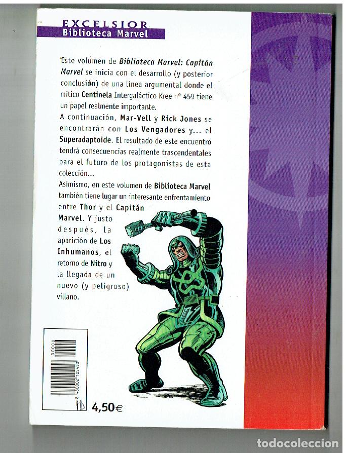 C&oacute;mics: MARVEL COMICS. EXCELSIOR. CAPITAN MARVEL. N&ordm; 8. FORUM. (B/55.1 RUM) - Foto 2
