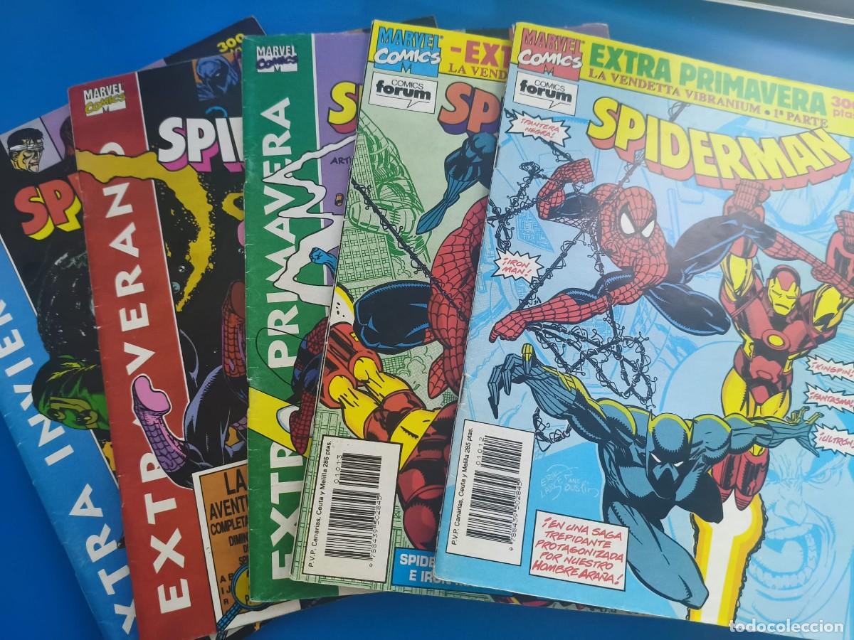 C&oacute;mics: Spiderman volumen 1 Forum Extra - 5 n&ordm;s invierno primavera verano 1991 y 1992 Vendetta Vibranium Ave