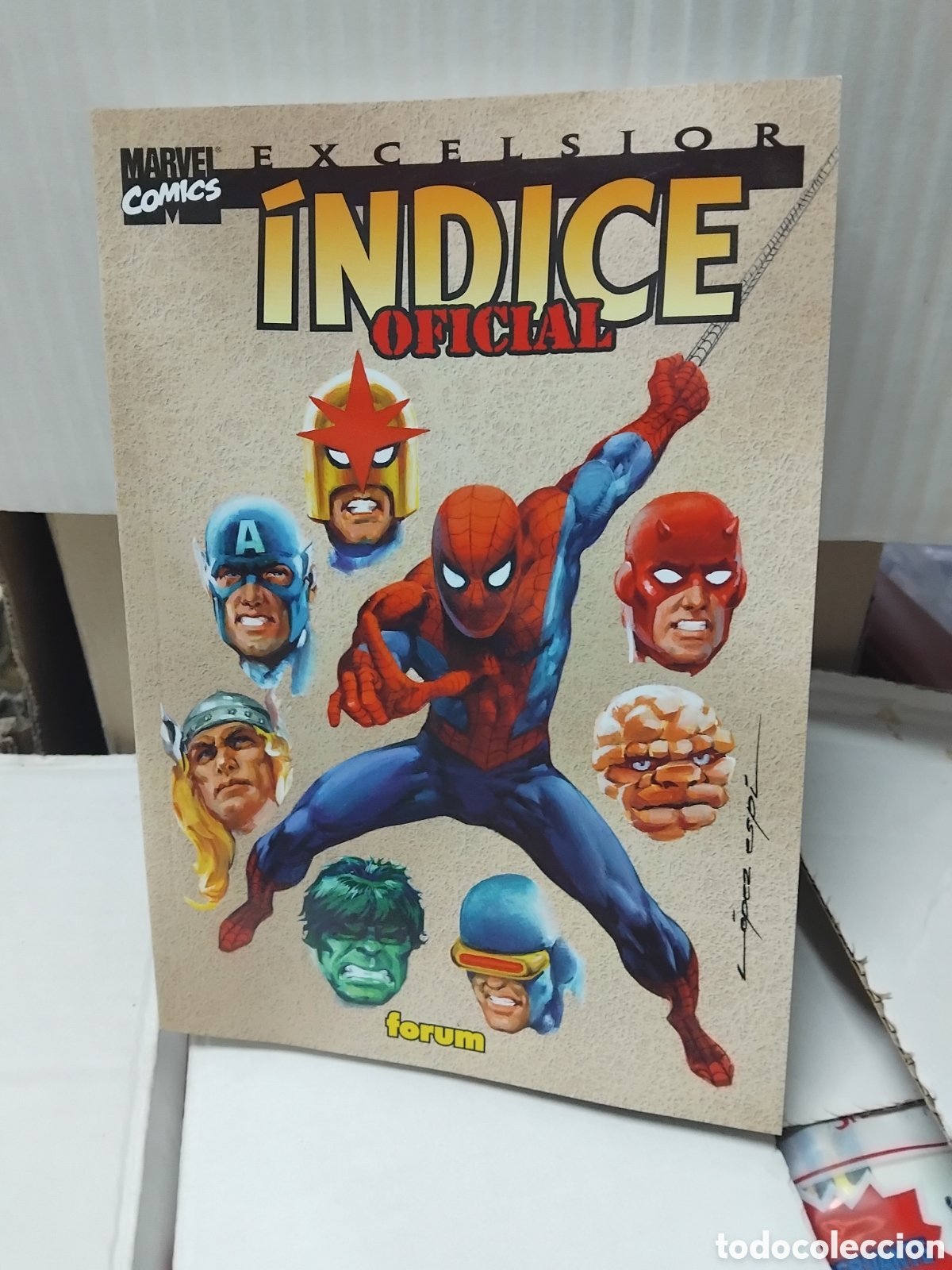 C&oacute;mics: MARVEL COMICS. EXCELSIOR. &Iacute;NDICE OFICIAL. FORUM. 2004. (B/56.1 RUM)